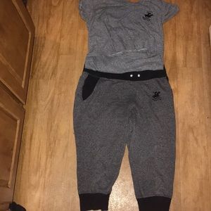 Polo joggers and polo shirt